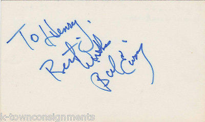 BILL EWING STAGE & MOVIE ACTOR VINTAGE AUTOGRAPH SIGNED CARD - K-townConsignments