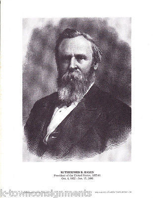 RUTHERFORD B. HAYES President United States of America Vintage Photo Print - K-townConsignments