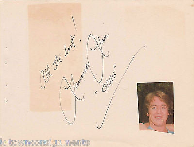 ANNA STUART DONNA LOVE, REED, & JAN TV SOAP ACTORS AUTOGRAPH SIGNED ALBUM PAGES - K-townConsignments