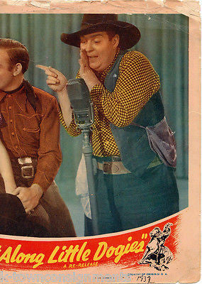 GENE AUTRY GIT ALONG LITTLE DOGIES VINTAGE AUTOGRAPH SIGNED MOVIE POSTER 1930s - K-townConsignments