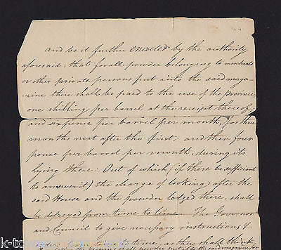 REVOLUTIONARY WAR GUN POWDER CONFISCATION & COMPENSATION MILITARY DOCUMENT - K-townConsignments