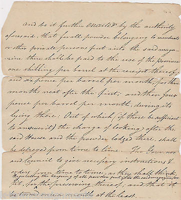 REVOLUTIONARY WAR GUN POWDER CONFISCATION & COMPENSATION MILITARY DOCUMENT - K-townConsignments