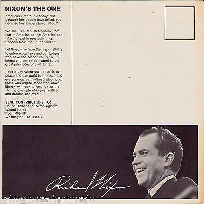 NIXON'S THE ONE VINTAGE 1968 NOMINATION ACCEPTANCE SPEECH AURAVISION RECORD - K-townConsignments