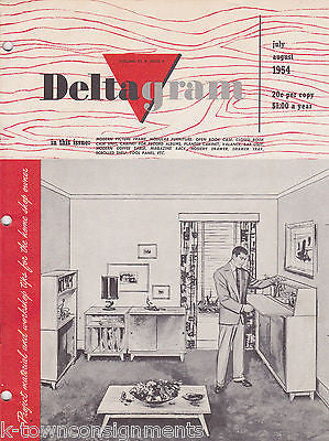 DELTA GRAM VINTAGE VOL 23 NO 4 1950s FURNITURE HOME DECOR VINTAGE MAGAZINE - K-townConsignments