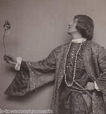 GWEN SALLY FEMALE STAGE ACTRESS DRESSED AS MAN ANTIQUE MOVIE PROMO PHOTO 1924 - K-townConsignments