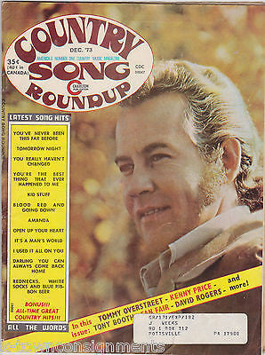 COUNTRY SONG ROUNDUP VINTAGE 1970s MUSIC MAGAZINE W/ TOMMY OVERSTREET & MORE - K-townConsignments