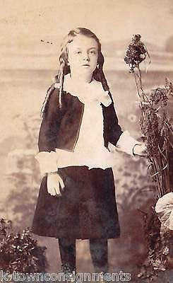 LONG HAIR LITTLE BOY FAUTLEROY SUIT KILT DRESS ANTIQUE 1890s CABINET PHOTOGRAPH - K-townConsignments