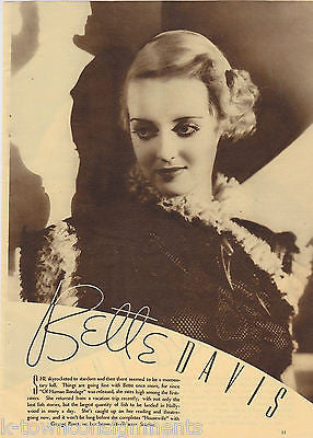 BETTE DAVIS & LORETTA YOUNG MOVIE ACTRESSES VINTAGE PROMO PHOTO PRINT 1935 - K-townConsignments