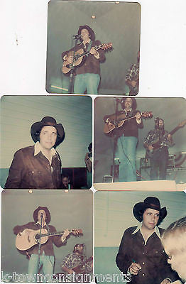 BOBBY BARE COUNTRY MUSIC SINGER ORIGINAL FAN CONCERT SNAPSHOT PHOTOS LOT - K-townConsignments
