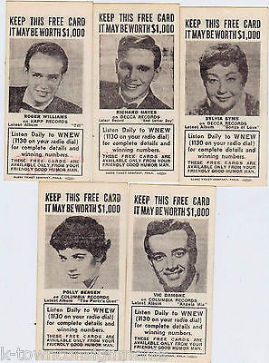 DICK SHEPARD LONNY STAR JACK LAZARE VINTAGE COLUMBIA RECORDS GOOD HUMOR CARDS - K-townConsignments