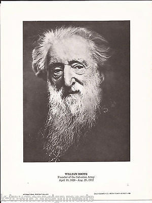 William Booth Salvation Arm Founder Vintage Portrait Gallery Poster Photo Print - K-townConsignments