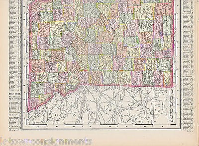 Missouri State Antique 1898 Graphic Illustration Map Atlas Print - K-townConsignments