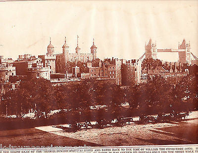 HOUSE OF PARLIAMENT LONDON BIG BEN NEWS PHOTO POSTER PRINT 1921 - K-townConsignments