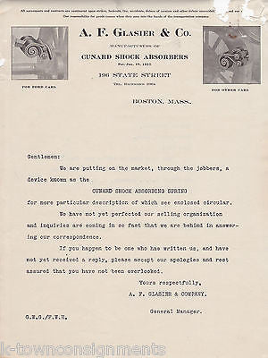 PBB ANTIQUE CARS SHOCK ABSORBERS GRAPHIC ADVERTISING SALES PAPERS 1916 - K-townConsignments