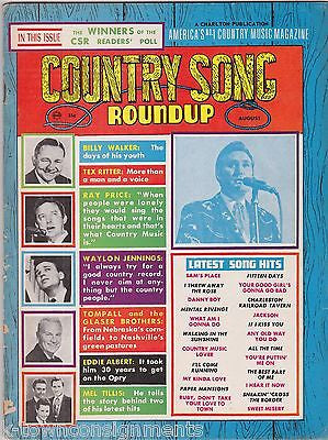 WAYLON JENNINGS TEX RITTER VINTAGE COUNTRY SONG ROUNDUP MUSIC MAGAZINE 1967 - K-townConsignments