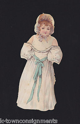 LULU BROWN ALA HAWELL 1800s STAGE ACTRESS VICTORIA DIECUT PAPER DOLL ADVERTISING - K-townConsignments