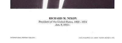 Richard Nixon US President Vintage Political Photo Poster Print - K-townConsignments