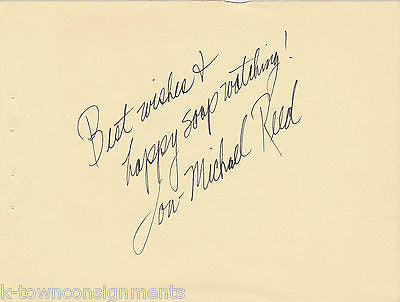 ANNA STUART DONNA LOVE, REED, & JAN TV SOAP ACTORS AUTOGRAPH SIGNED ALBUM PAGES - K-townConsignments
