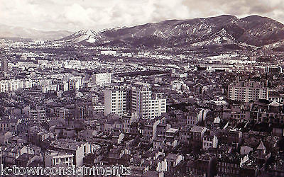 MARSEILLES FRANCE FROM WALLS OF CHURCH VINTAGE 1960s CITY-SCAPE 8x10 PHOTO - K-townConsignments