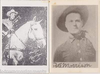 ROY ROGERS & PETE MORRISON WESTERN COWBOY MOVIE ACTORS VINTAGE MINI PROMO PHOTOS - K-townConsignments