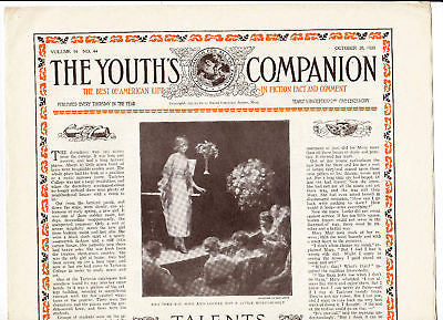 YOUTHS COMPANION VINTAGE ART DECO 1920s CHILDRENS GRAPHIC STORY MAGAZINE - K-townConsignments