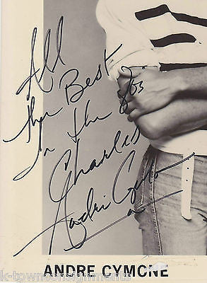ANDRE CYMONE PRINCE'S BASS GUITARIST VINTAGE AUTOGRAPH SIGNED STUDIO PROMO PHOTO - K-townConsignments