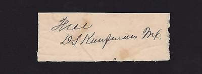 DAVID KAUFMAN MEXICAN WAR TEXAS CONGRESS ORIGINAL AUTOGRAPH SIGNATURE CLIPPING - K-townConsignments