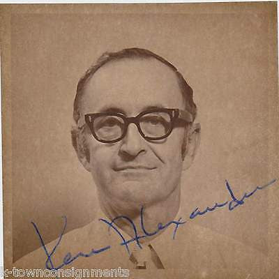 KEN ALEXANDER CARICATURE CARTOON ARTIST VINTAGE AUTOGRAPH SIGNED PASSPORT PHOTO - K-townConsignments