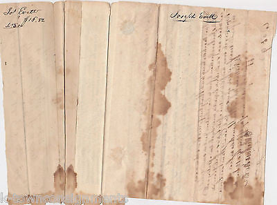 1840s MARYLAND JUSTICE OF THE PEACE ANTIQUE AFFIDAVIT POLICE COURT DOCUMENTS - K-townConsignments