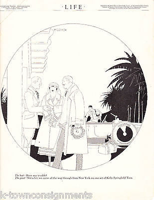 LIFE MAGAZINE CROSS DRESSING CARTOON ANTIQUE WWII APRIL 1918 - K-townConsignments