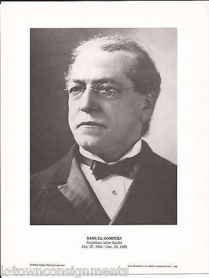 Samuel Gompers American Labor Leader Vintage Portrait Gallery Poster Photo Print - K-townConsignments