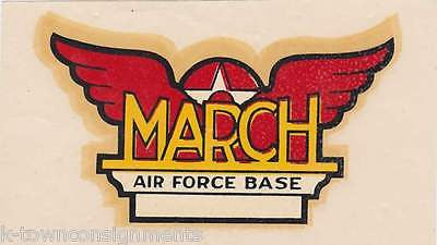 MARCH AIRFORCE BASE VINTAGE UNUSED MILITARY HELMET DECAL STICKER - K-townConsignments