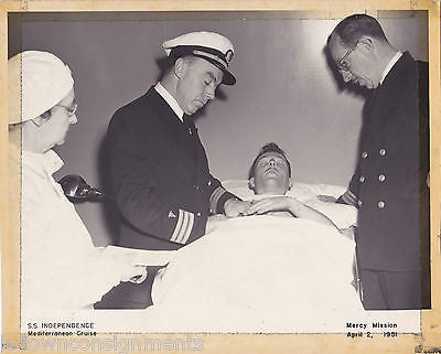 SS INDEPENDENCE MEDITERRANEAN CRUISE SHIP VINTAGE 1950s MERCY MISSION PHOTOS - K-townConsignments