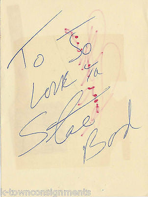 RONNIE PROPHET COUNTY MUSIC SINGERS VINTAGE AUTOGRAPH SIGNED PAGE - K-townConsignments