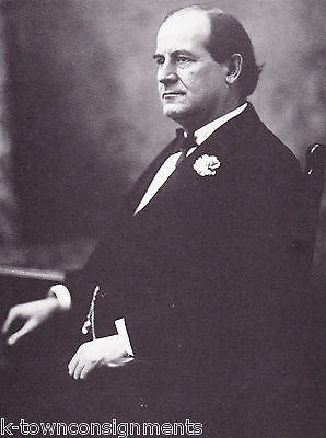 William Jennings Bryan US Politician Vintage Portrait Gallery Poster Photo Print - K-townConsignments
