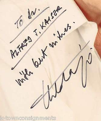 ITALO TAJO THEATER OPERA SINGER VINTAGE AUTOGRAPH SIGNED 8x10 STUDIO PHOTO - K-townConsignments