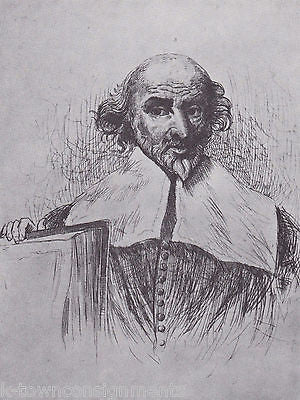 John Knox Church Reformer Vintage Portrait Gallery Artistic Poster Print - K-townConsignments