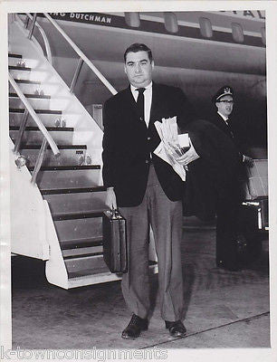 PIERRE SALINGER US PRESS SEC. RUSSIS VISIT PRESS PHOTO - K-townConsignments