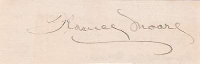 FLORENCE MOORE EARLY THEATRE SILENT FILM MOVIE ACTRESS AUTOGRAPH SIGNATURE - K-townConsignments