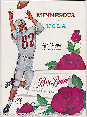 MINNESTOA VS. ULCA VINTAGE NCAA COLLEGE ROSE BOWL FOOTBALL GAME PROGRAM & TICKET - K-townConsignments