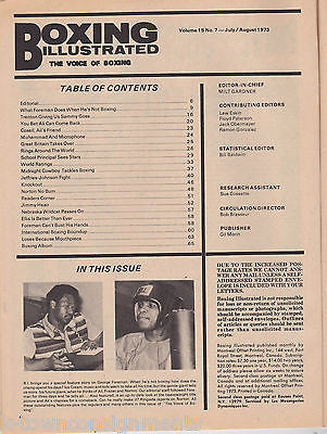 GEORGE FOREMAN MUHAMMAD ALI VINTAGE BOXING ILLUSTRATED MAGAZINE 1973 - K-townConsignments