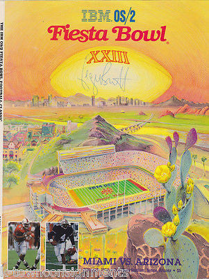 GEORGE BRETT KC ROYALS BASEBALL PLAYER AUTOGRAPH SIGNED FIESTA BOWL PROMO PACK - K-townConsignments
