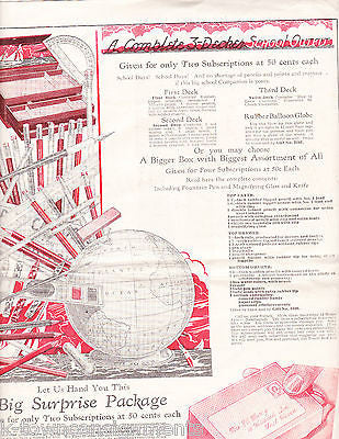HOME ARTS VINTAGE 1930s FROSTY SNOWMAN NEEDLE CRAFT MAGAZINE - K-townConsignments