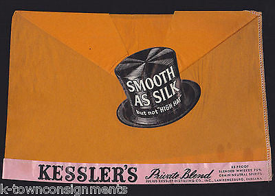 KESSLER'S PRIVATE BLEND WHISKEY DISTILLING Co. VINTAGE ADVERTISING DISPLAY - K-townConsignments