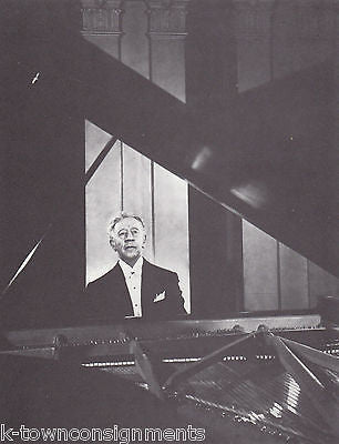 Artur Rubinstein Polish Born Pianist Vintage Portrait Gallery Poster Photo Print - K-townConsignments