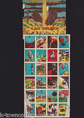 FLIGHT TO EARTH VINTAGE INTERPLANETARY SPACE MP & Co KIDS TRANSFER STICKERS SET - K-townConsignments