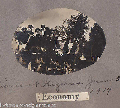 LAKE KEGONSA WISCONSIN GIRLS & BOYS PLAYING ANTIQUE SNAPSHOT PHOTOS 1914 - K-townConsignments