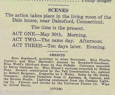 AMERICAN LANDSCAPE ELMER RICE LILLIAN FOSTER ACTORS 1938 WILBER THEATRE PLAYBILL - K-townConsignments