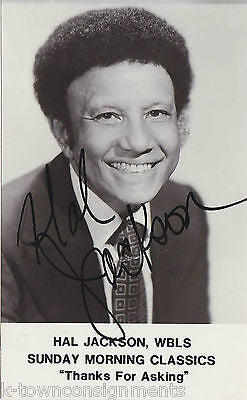 HAL JACKSON AFRICAN AMERICAN NEW YORK RADIO MAN AUTOGRAPH SIGNED PROMO PHOTO - K-townConsignments