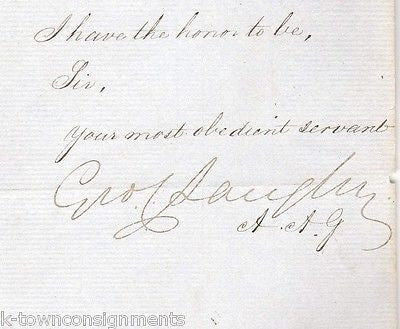 COLONEL PARKER BRITISH ROYAL MARINES CONFIDENTIAL MILITARY DOCUMENT SIGNED 1857 - K-townConsignments